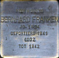 Stolperstein für Bernhard Franken (Titusstraße 10)