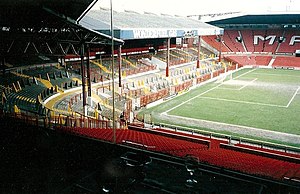 The Stretford End in the early-1990s