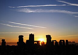 Stonehenge, det mest kända fornminnet på Salisbury Plain.