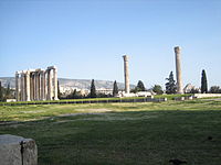 De Tempel van de Olympische Zeus in Athene