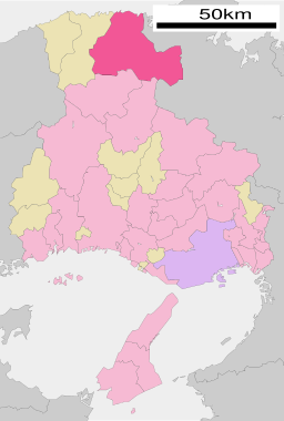 Toyookas läge i Hyōgo prefektur