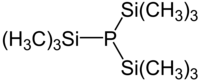 Strukturformel von Tris(trimethylsilyl)phosphan