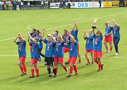 Turbine Potsdam vann Uefa Women's Cup säsongen 2004/2005.