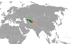 نقشهٔ موقعیت ازبکستان و تاجیکستان.