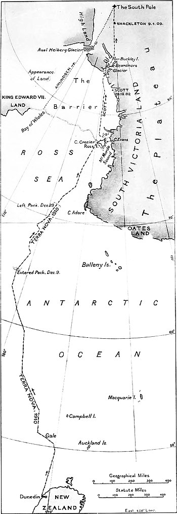 Map of the expedition route