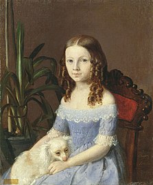 Портрет девочки в голубом платье (1844)