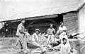 Construction d'une cabane du futur kibboutz, 1928