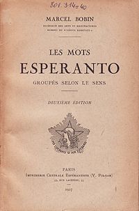 Les Mots Esperanto : groupés selon le sens