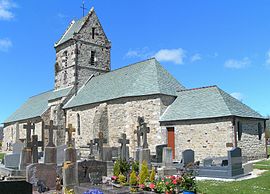 The church of Notre-Dame in Acqueville