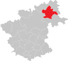 Poloha obce Allentsteig v okrese Zwettl (klikacia mapa)