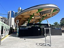 Metro Tunnel Anzac station interchange under construction in December 2022.