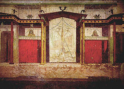 Frescos de la Casa de Augusto en la Colina Palatina de Roma.