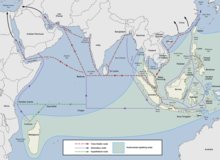 Maritime Jade Road, connecting the Philippines to its neighbors Austronesian maritime trade network in the Indian Ocean.png