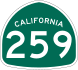 State Route 259 marker