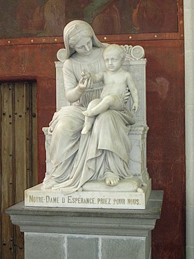 Madonna met kind (1846), Quimper, Cathédrale Saint-Corentin.