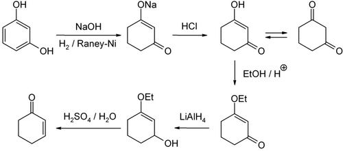 Syntéza cyklohex-2-en-1-onu