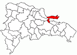 Location of Península de Samaná