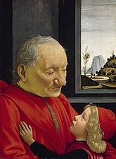 Portrait d'un vieillard et d'un jeune garçon Domenico Ghirlandaio, vers 1490