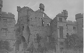 Detail of the castle ruins