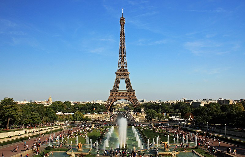 File:Eiffel tower from trocadero.jpg
