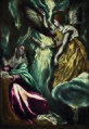 Die Ankündigung von El Greco prophezeit mit seinen düsteren Farben den Tod des Helden.