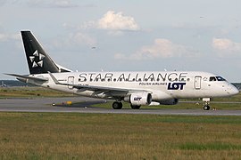 Un Embraer aux couleurs de Star Alliance
