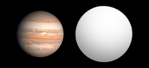 WASP-13bと木星の比較