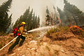 Forest fire near Lolo Pass, 2003