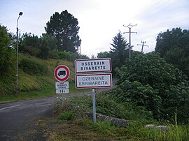 The road into Osserain-Rivareyte