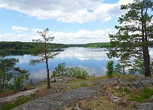 Utsikt över Flaten söderut.