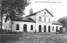 Carte postale représentant la gare dans les années 1900