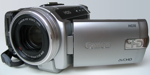 Canon HG10 high defenition video camera with h...
