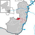 Localisation de Hatzenbühl dans la Verbandsgemeide et dans l'arrondissement