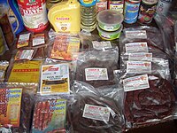 Items for sale at the Mapusa market, Goa, India