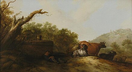 Landschap met slapende herder, 1650, Fries Museum, Leeuwarden