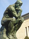 The Thinker statue by Auguste Rodin