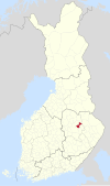 Lage von Juankoski in Finnland