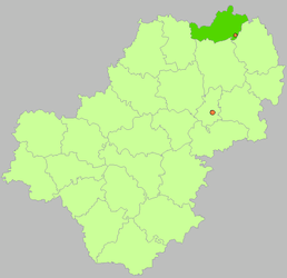 Borovskij rajon – Mappa