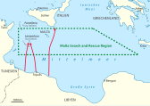 Migrationsrouten im Mittelmeer