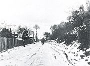The Snowy Road at Honfleur