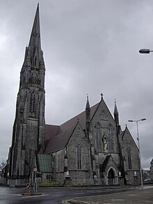 St John's Cathedral, Limerick, the episcopal seat of the Roman Catholic bishops. LimerickRCCathedral.jpg