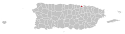 Localização de Cataño em Porto Rico