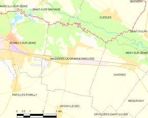 Poziția localității Maizières-la-Grande-Paroisse