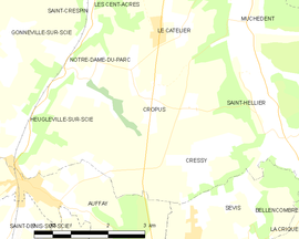 Mapa obce Cropus