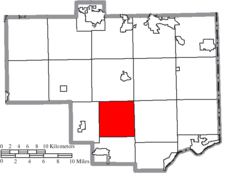 Location of Wayne Township in Columbiana County