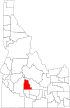 Map of Idaho highlighting Camas County.svg