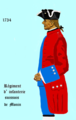 régiment de Monin de 1734 à 1740