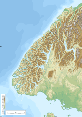 Relief map of Fiordland