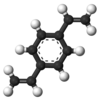 Ball-and-stick model of p-Divinylbenzene