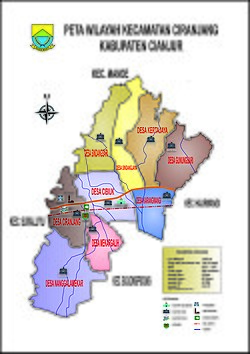 Peta lokasi Kecamatan Ciranjang